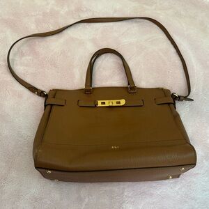Lauren by Ralph Lauren Satchel Bag, Cognac, GUC